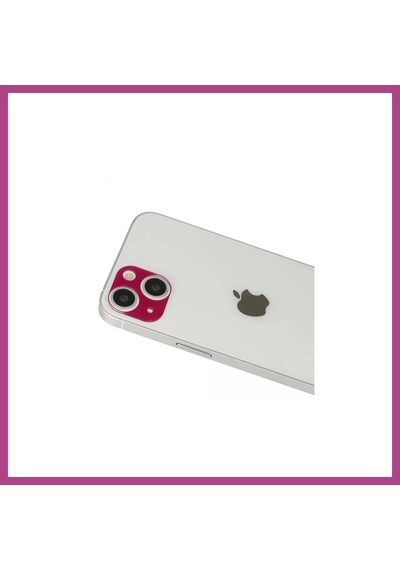 Gees Global Apple iPhone 13 Uyumlu Rainbow Kamera Lens Koruma Cam - Koyu Kırmızı Gbzs