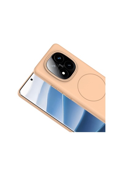 Redmi Note 14 Pro Plus Uyumlu Kılıf Magsafe Şarj Özellikli Zore Ruby Silikon Kapak - Lacivert Lacivert