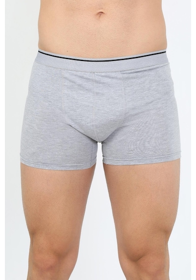 Akbeniz Erkek Pamuk Likralı Boxer Gri 40133-Gri
