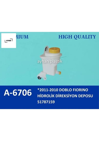 Hidrolik Direksiyon Yağ Deposu Kapaklı Fıat Fıorıno 09 Lınea 09 Doblo 10 Ayhan 51958898/ 51787159