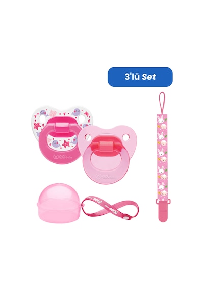 Wee Baby 2'li Damaklı Emzik No:1 - Kız Kutu ve Band Seti