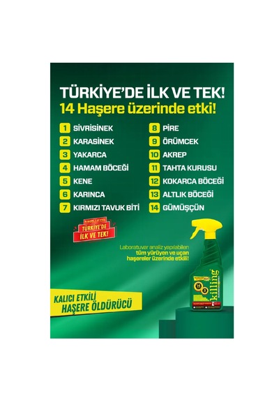 Killing Max Sprey 500 Ml Böcek İlacı Karınca 3 Ay Etkili 14 Haşere Hamam Böceği Pire Tahtakurusu