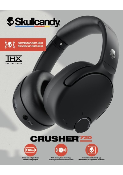 Skullcandy Crusher 720 Bluetooth Kulaklık Siyah S6cew-t740