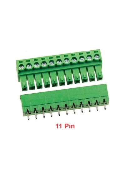 11 Pin 3.81mm Geçmeli 90c Takım Klemens