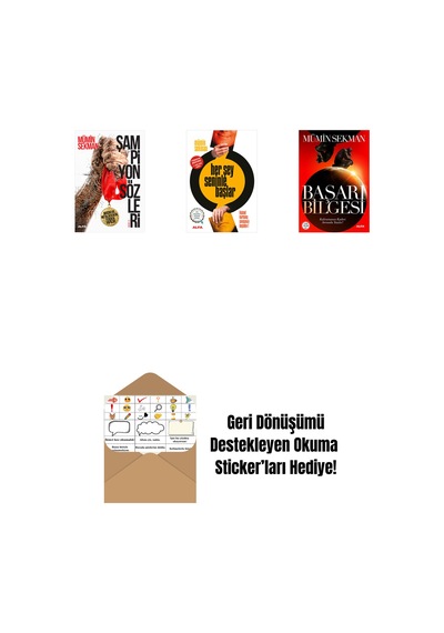 Şampiyon Sözleri + Her Şey Seninle Başlar + Başarı Bilgesi + Okuma Sticker'ları