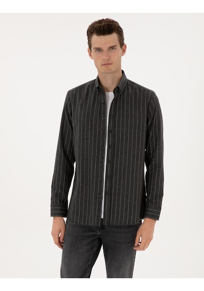 Pierre Cardin Erkek Antrasit Gömlek Desenli 50316765-vr006 Antrasit