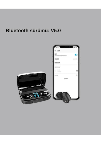 A10s Kablosuz Bluetooth Kulaklık - 1800mah Powerbank, Otomatik Eşleşme, İos/android Uyumlu