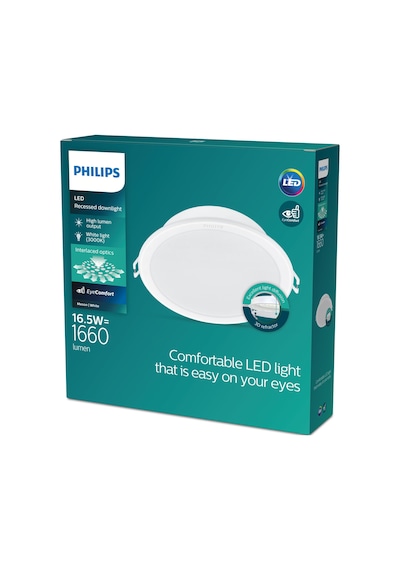 Philips Meson Tavan Gömme Spot 16.5W 1660 Lumen 3000K Sarı Işık (150mm delikler için uygundur)