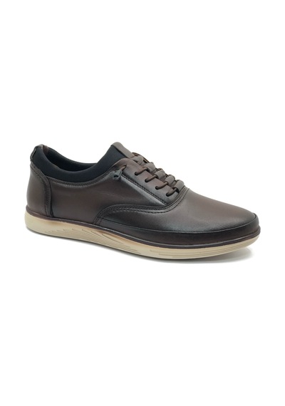 Dropland 7863 Hakiki Deri Erkek Casual Ayakkabı Kahverengi
