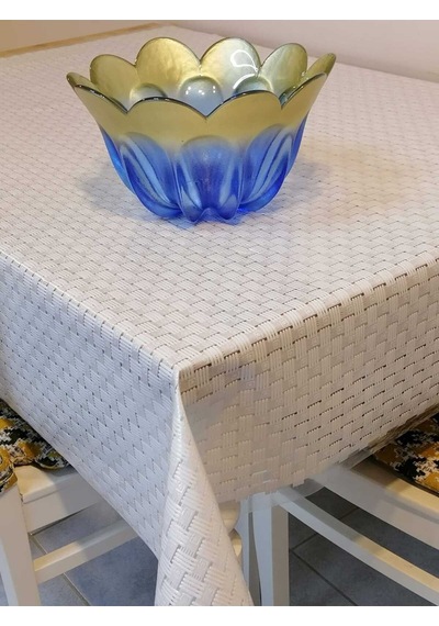 İthal Pvc Muşamba - Desenli Silinebilir Masa Örtüsü 11lace007 Renkli