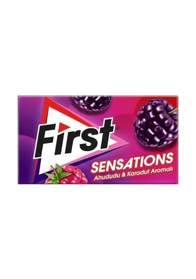 First Sensations Ahududu Karadut Aromalı Şekersiz Sakız 27 Gr