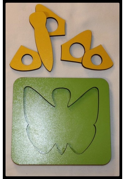 Ahşap Montessori Üçlü Puzzle Hayvanlar