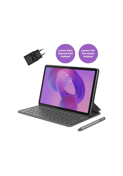 Lenovo TAB K11 ZAFS0249TR 8 GB 128 GB 11" Tablet + Klavyeli Kılıf + Kalem