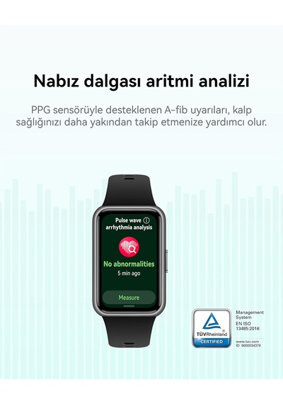 Band 11 Akıllı Saat, 1.62 Amoled Ekran, 1500 Nit, Spor Ve Aktivite Takibi, Kalp Atış Hızı Ve Spo2 Ölçümü, 14 Güne Varan Pil Ömrü, Duygusal Zindelik Özellikleri, 5 Atm Suya Dayanıklılık, Siyah