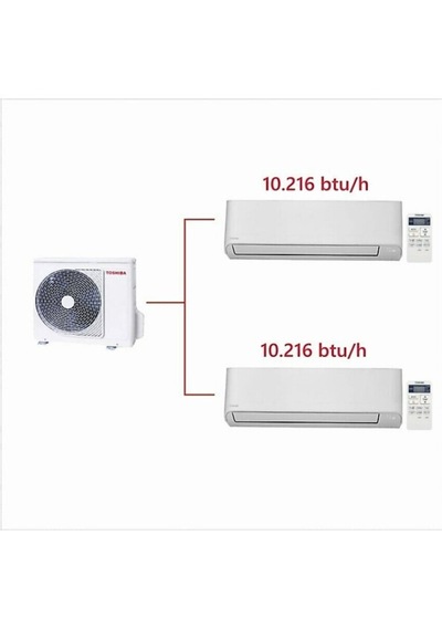 Toshiba 2M 10000 Btu + 10000 Btu Iç Üniteli Multi Klima