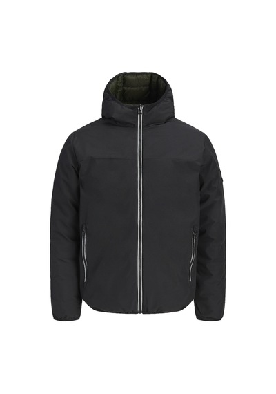 Jack & Jones Jjebrooklyn Erkek Çift Taraflı Ceket Günlük Rahat Siyah