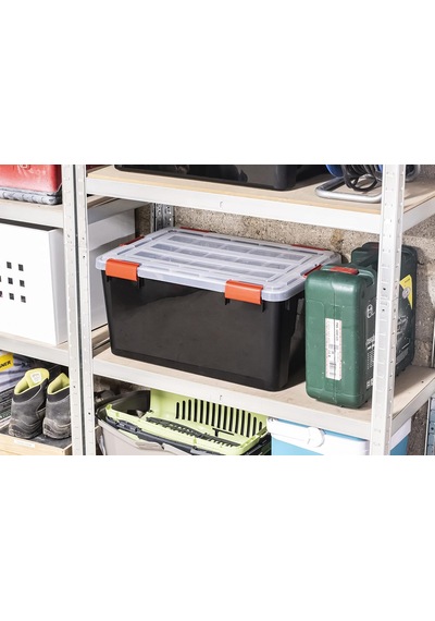Kutu, Plastik Düzenleyici, 4'lü Set, 50 L, İstiflenebilir, Klipsli Sap, Garaj, Kiler, Tavan Arası - Air Tight Box At- Diğer Kutu, Plastik Düzenleyici, 4'lü Set, 50 L, İstiflenebilir, Klipsli Sap, Garaj, Kiler, Tavan Arası - Air Tight Box At- Diğer