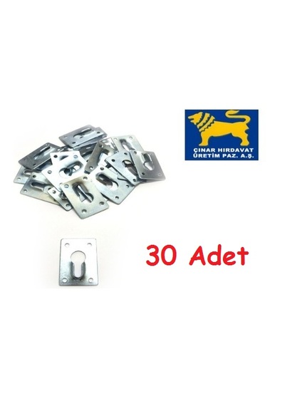 30 Ad. Gizli Çerçeve Askısı Büyük - Metal Tablo Askı Aparatı