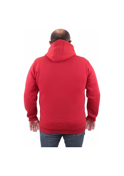 Moc Grande Mocgrande Büyük Beden Unisex Kapüşonlu 3Ip Sweat 11701 Kırmızı-Kırmızı