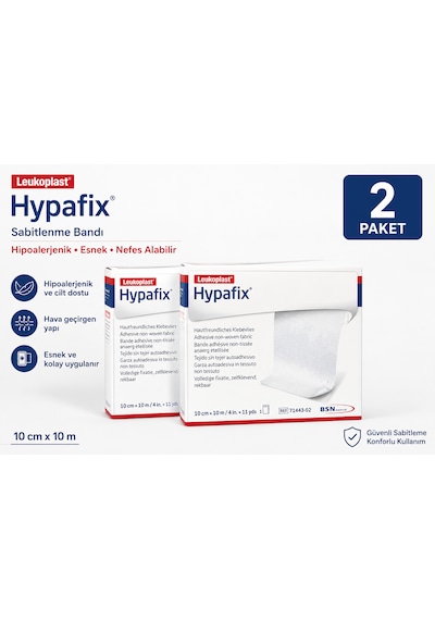 Leukoplast Hypafix Sabitleme Bandı 10 Cm 10 M 2 Paket