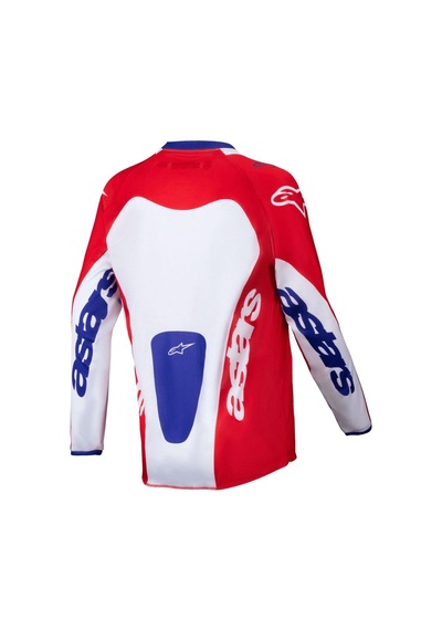 Alpinestars Youth Racer Veil Off-road Genç Motosiklet Jerseyi Kırmızı Beyaz Mavi