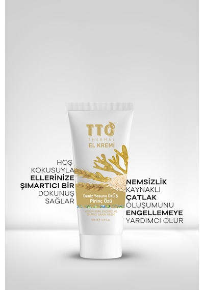 Tto Thermal El Kremi Deniz Yosunu Özü & Pirinç Özü 50 Ml