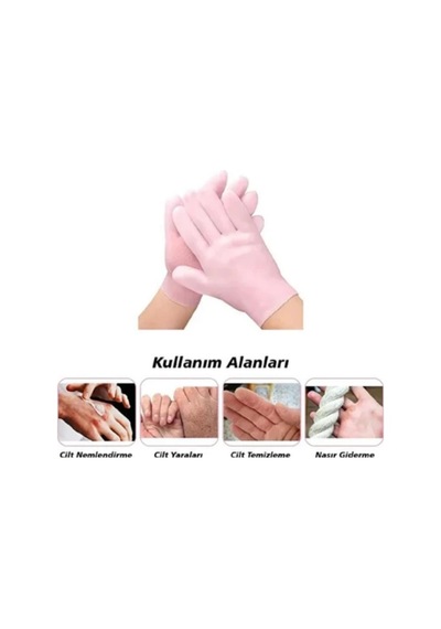 Mucit Home Ultra Esnek Silikon Bakım Eldiveni Nemlendirici Ve Çatlama Önleyici