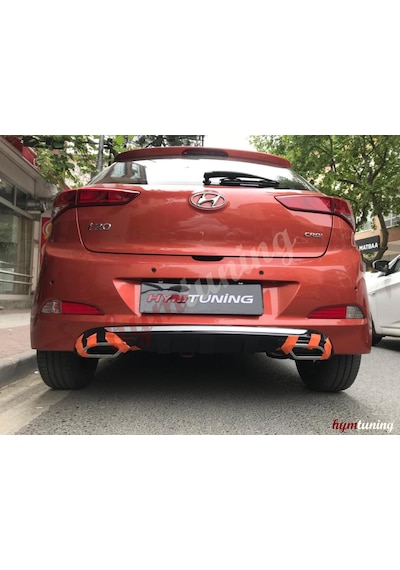 Hyundai İ20 Difüzör Arka Tampon Eki Egzoz Görünümlü Düfüzör
