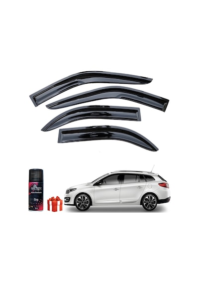 Caraks Megane 3 Mügen Cam Rüzgarlığı Stw 2010-2016 Arası 4'lü Takım + Koku
