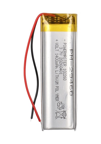 Powermaster Pm-29460 3.7v 1.400mah 102260 Soketsiz Lityum Polimer Li-po Batarya Şarj Edilebilir Pil