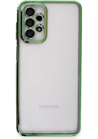 Ilkeshop Newface Samsung Galaxy Uyumlu A23 4g Kılıf Razer Lensli Silikon - Yeşil
