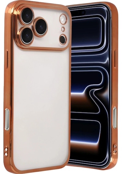 Apple, Uyumlu iPhone 17 Pro Kamera Korumalı Lensli Silikon Turuncu
