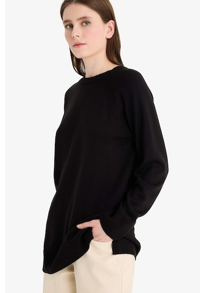Defacto Regular Fit Bisiklet Yaka Tunik C4474ax25wnbk27 Siyah