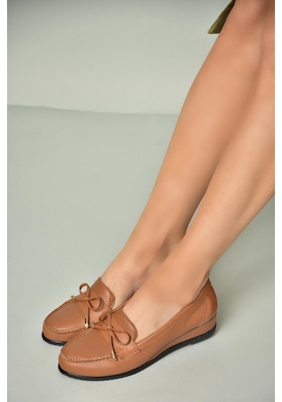 Fox Shoes U616501703 Taba Hakiki Deri Kadın Ayakkabı Taba-hakiki Deri Taba