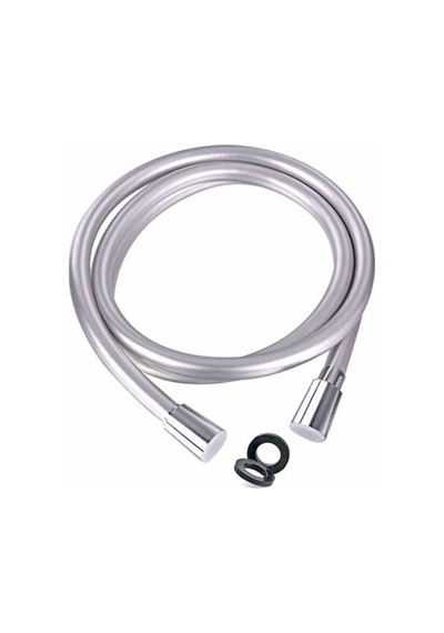 Gümüş Renk Banyo Batarya Pvc Duş Hortumu