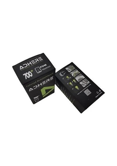 Adhere 700x25/32c Fv 48mm İnce Sibop Bisiklet İç Lastik Siyah