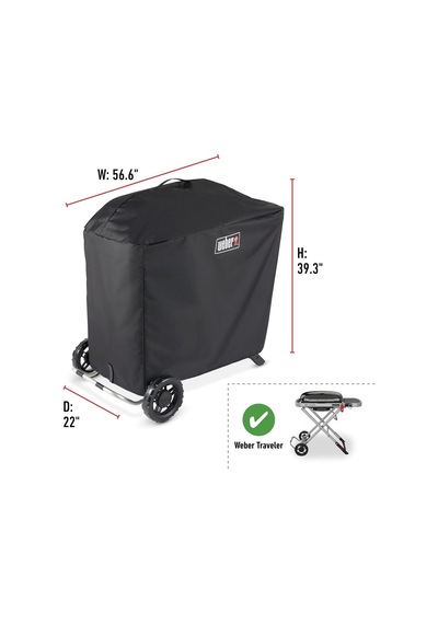 Weber Traveler Premium Izgara Kapağı, Ağır Hizmet Tipi Ve Su Geçirmez