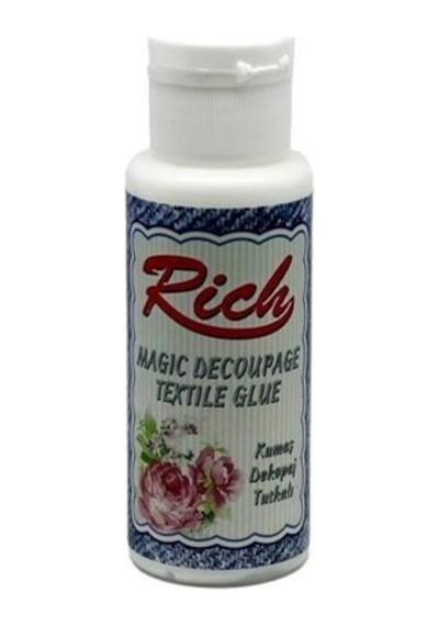 Rich Kumaş Dekopaj Textil Dekopaj Tutkalı 120 Cc