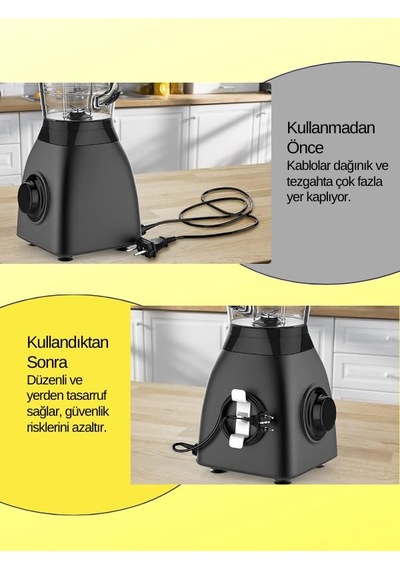 Siyah-gri 4'lü Kablo Düzenleyici, Tutucu, Ve Sabitleyici