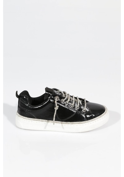 Dgn 2461 Kadin Bağcikli Sneaker Ayakkabi Siyah