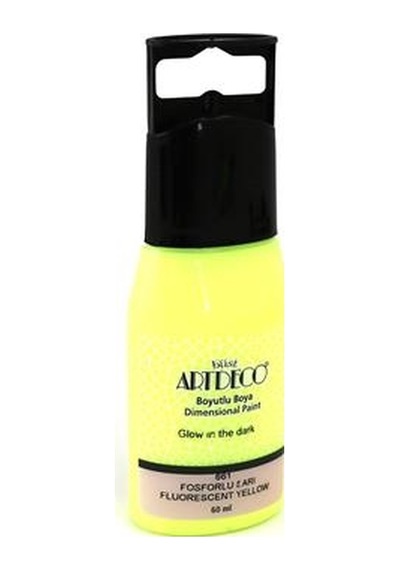 Artdeco Y-042C-661 Boyutlu Boya 60 ML Fosfor Sarı