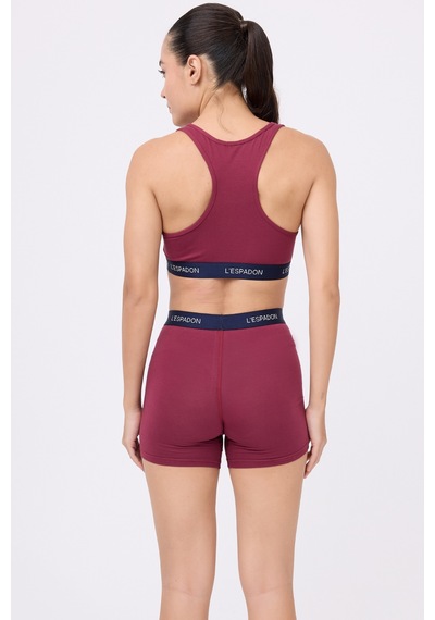 Athleshorts Yüksek Bel Kadın Uzun Boxer Şort-3272 Bordo
