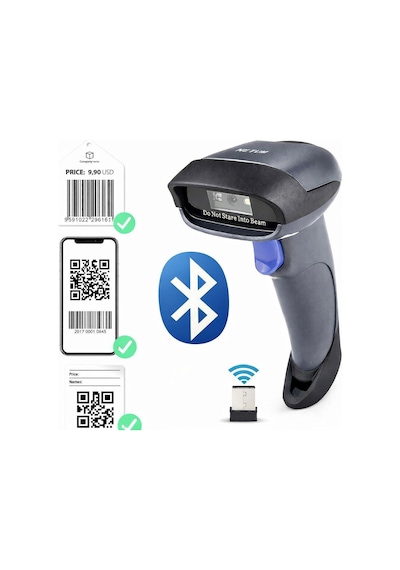 M8bt Pro 2d 1d Qr Kod Karekod Eczane Aşı Bluetooth Kablosuz Barkod Okuyucu Üst Kalite