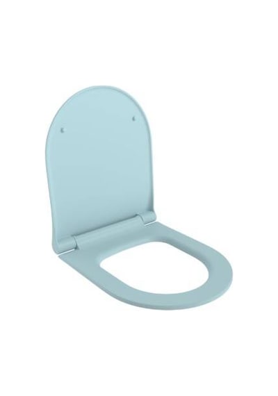 Bocchi - Pure Slim Yavaş Kapanır Duroplast Klozet Kapağı Mat Buz Mavisi - As0336-029 Diğer