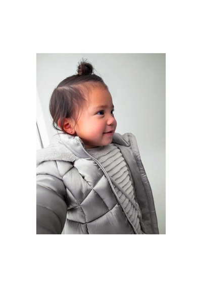 Mayoral Kışlık Kız Bebek Uzun Boy Mont - Gri