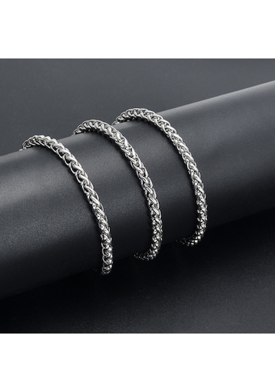 Chavin 50 Cm. 3/4 Mm. Burgu Çelik Erkek Zincir Kolye Dg34 Gümüş Chavin 50 Cm. 3/4 Mm. Burgu Çelik Erkek Zincir Kolye Dg34 Gümüş