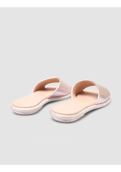 %100 Hakiki Deri Pembe Kadın Terlik Pembe