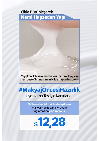 Nem Veren Makyaj Öncesi Parlak Bitişli Bakım Losyonu Dermatory Hyaluron Barrier Skin Prep Lotion B5