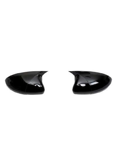Seat Leon Mk2 2009 - 2012 İle Uyumlu Araca Özel Yarasa Batman Piano Black Ayna Kapağı Takımı