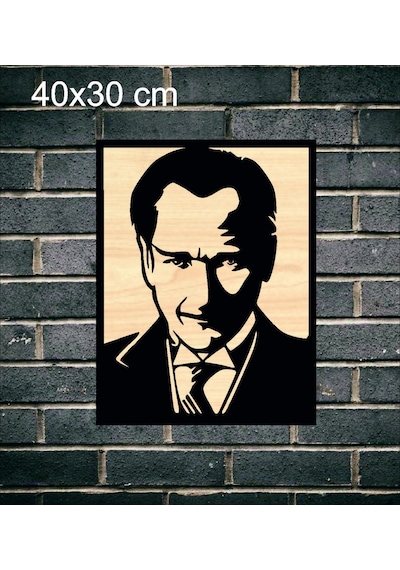 Atatürk  Ahşap Duvar tablo